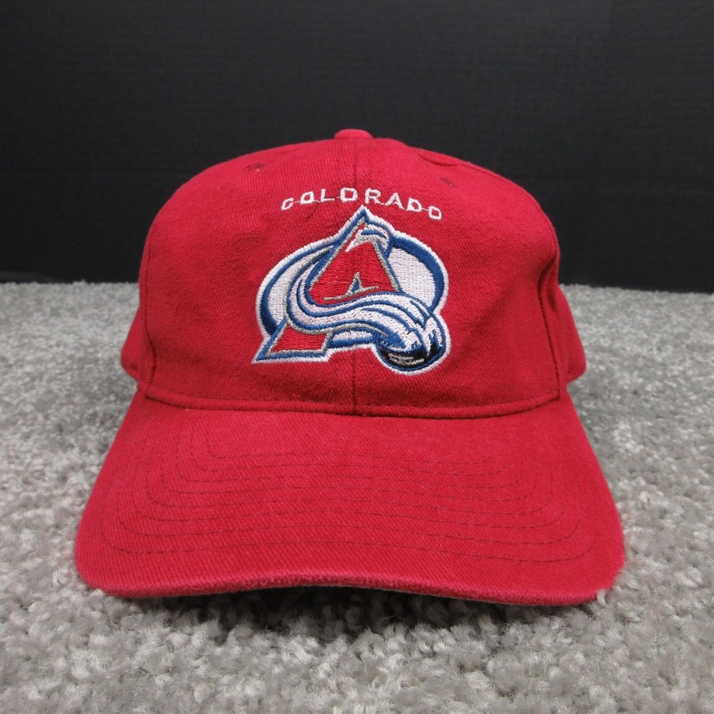 Vintage Colorado Avalanche Hat Cap Mens Strap Back American Needle Nutmeg Hockey